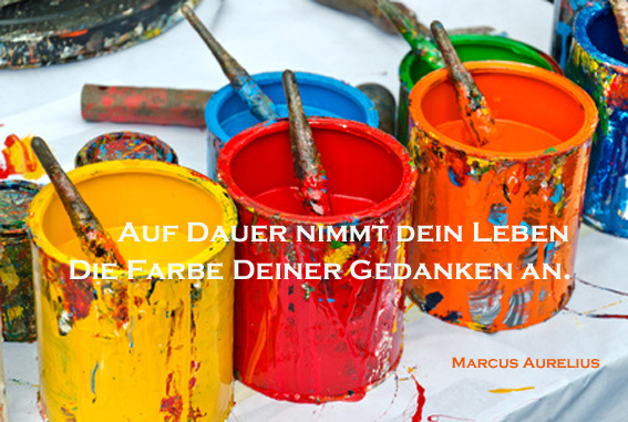 Bunte Farbdosen Künstlerutensilien - Painter Color Cans