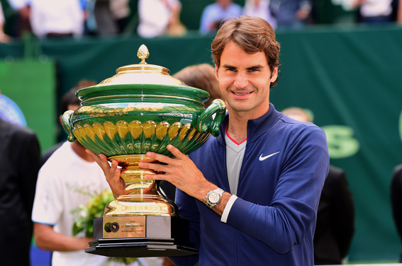 Siebter Titelgewinn für den Schweizer Maestro: Der 32-jährige Grand Slam-Rekordchampion Roger Federer triumphiert im Einzelfinale der 22. GERRY WEBER OPEN 2014. © GERRY WEBER OPEN_KET (HalleWestfalen)