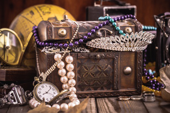 Antique, Jewelry, Treasure Chest.