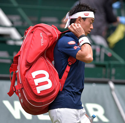  Auf Grund der verletzungsbedingten Absage von Japans Tennis-Superstar Kei Nishikori… . © GERRY WEBER OPEN_KET (HalleWestfalen) 