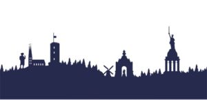 Employer Branding OWL – stilisierte Skyline von Ostwestfalen-Lippe, gestaltet von der Bielefelder Designerin Heike Kobusch