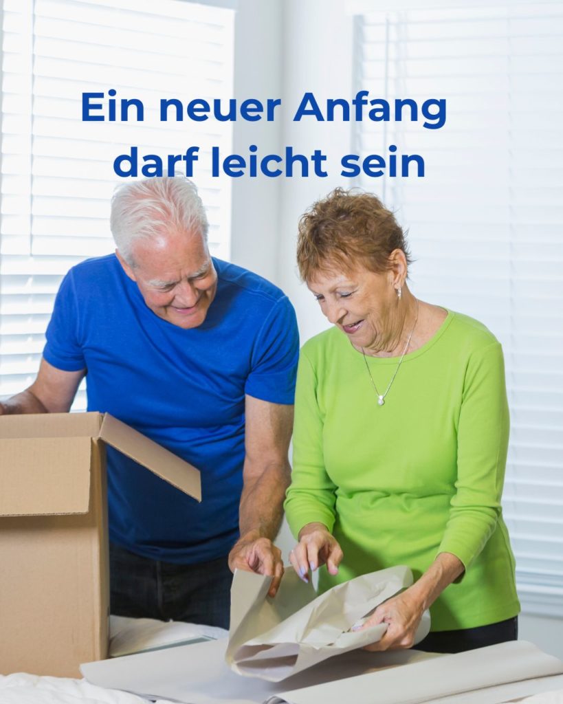 Seniorenumzug in Bielefeld – erfahrene Umzugshelfer der Umzugsgesellschaft L.P. GmbH beim Einrichten des neuen Zuhauses.