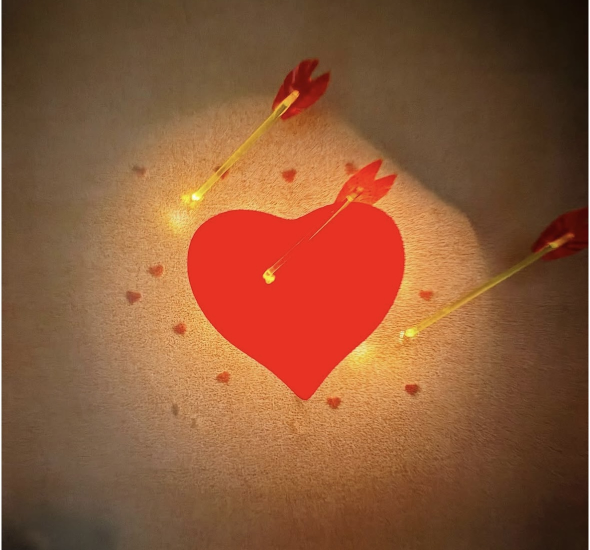 3D Druck Bielefeld: leuchtendes Herz als 3D-Leuchtobjekt von Kai Hoffmann